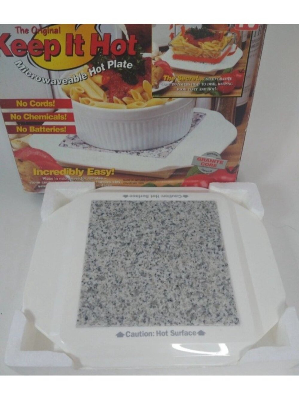 Microwaveable Hot Plate The Original Keep It Hot  As Seen On TV by Telebrands
